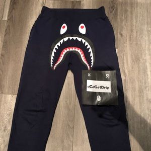Bape Shark Pants- Navy